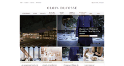 Desktop Screenshot of alain-ducasse.com